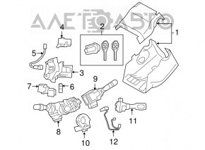 Steering column switch right Lexus RX300 RX330 RX350 RX400h 04-09 USA