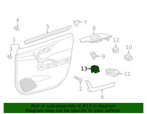 Front left mirror control Toyota Rav4 19 - for automatic folding