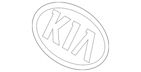 Kia Sportage 17-22 front bumper logo emblem