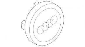 Audi E-Tron 19-23 Black Wheel Center Cap