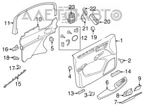 Front left central lock button Porsche Macan 15-