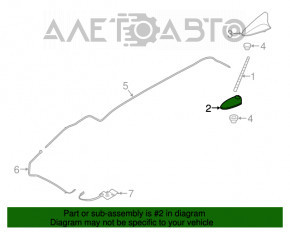 Antenna socket Kia Sorento 16-18