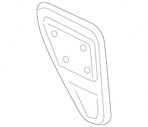 Rear right door panel for a Porsche Cayenne 19-26 Coupe