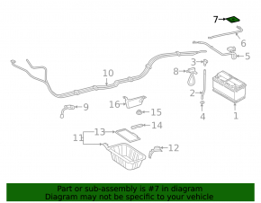 Mercedes CLA 14-19 positive battery terminal cover