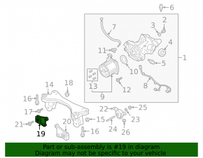 Rear axle support bracket right Mazda 3 19-