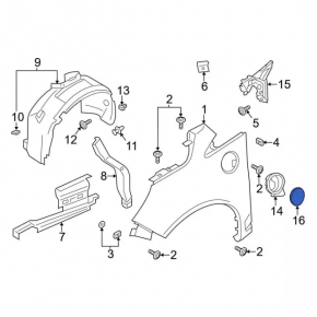 Charging hatch with bracket Ford C-max MK2 13-18 Energy