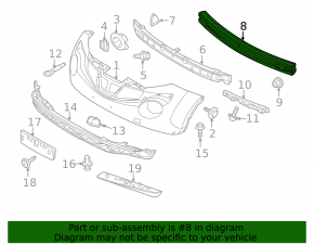 Nissan Juke 11-17 Front Bumper Reinforcement
