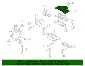 Engine Mount Bracket Left Lincoln Nautilus 19-23 2.7T FWD Upper