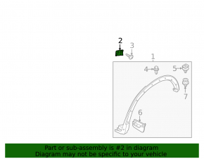 Rear bumper bracket left Mazda CX-5 17-24