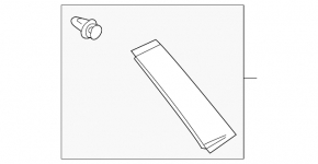 Mazda CX-5 13-16 rear side door trim, right