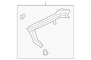 Right rear bumper mount for Land Rover Range Rover 19-21 rest.