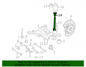 Shock absorber rear left Mercedes X164 GL