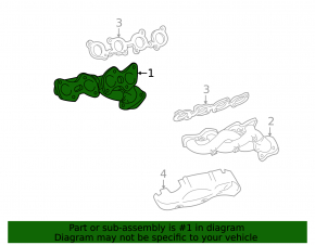 Exhaust manifold Lexus LX 05-07