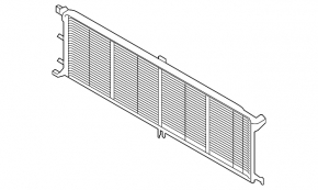Radiator mesh protective lower BMW X3 G01 18-21 2.0T