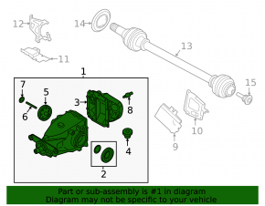Rear differential gearbox BMW 3 G20 19-