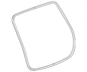 Rubber seal for tailgate Chevrolet Trax 15-22