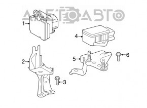 ABS ABS Toyota Camry v50 12-12 usa LE