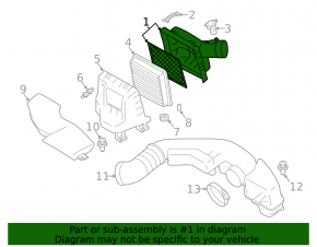 Air Filter Housing Upper Subaru XV Crosstrek 18-23