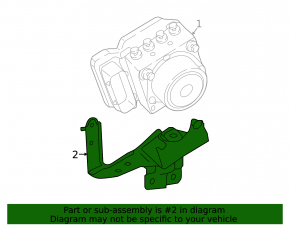 ABS unit bracket ABS Nissan Murano z52 15-