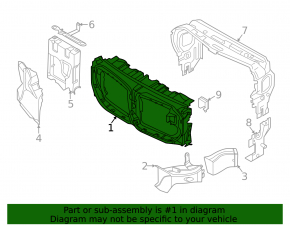 Upper radiator duct BMW X6 G06 20-25 M