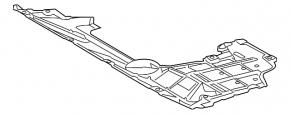 Toyota Rav4 16-18 hybrid front engine guard, tears