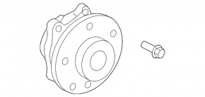 Rear left hub VW Tiguan 18-24 AWD