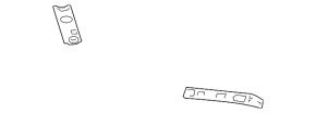 TV top bracket, upper right, Nissan Cube 08-14