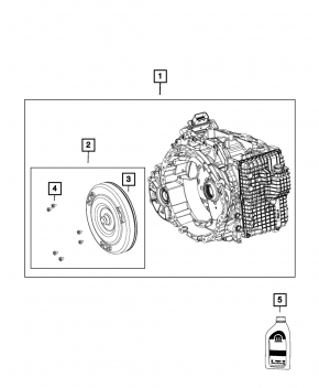 Automatic transmission assembly Jeep Cherokee KL 20-22 2.4 948TE DFH FWD 20K