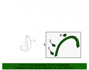 Front right fender arch trim Honda HR-V 16-22 structure, scratch