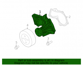 Cooling pump Ford Fiesta 11-19 1.6