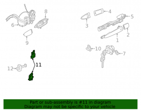 Upper front right door hinge Nissan Murano z52 15-
