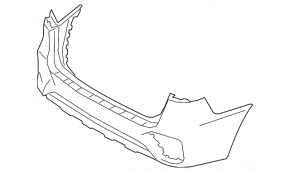 Bare rear bumper Kia Sorento 19-20 Sport