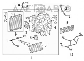 Actuator motor drive heater air conditioner Lexus UX200 UX250h 19-