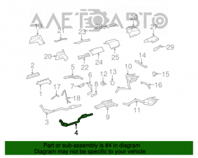Left exhaust pipe with catalytic converter for Mercedes W221 M273, with lambda sensor