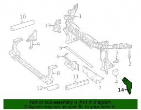 Right radiator bracket Mercedes W246 B250e 16-17