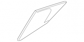 Door glass triangle with seal rear left Mazda 3 19- 4d Mexico built