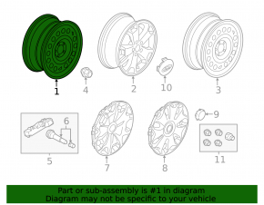 R16 Ford Transit Connect MK2 13-25 iron wheel