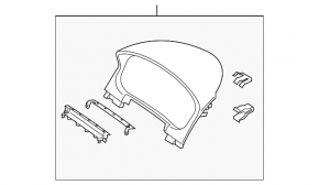 Mazda CX-7 06-09 instrument cluster trim