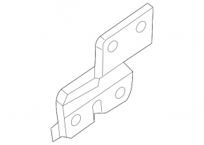 Front left fender bracket Nissan Pathfinder 13-20 bottom