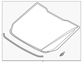 Lincoln MKZ 13-20 rear window