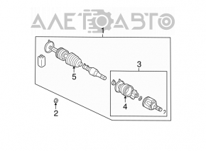 Front left half-shaft drive for Mitsubishi Galant 04-09