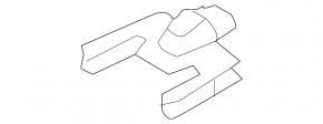 Upper left radiator bracket for Mazda 6 14-21 plastic