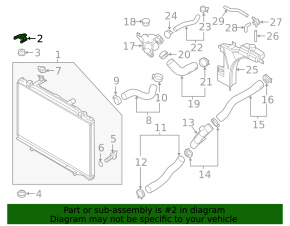 Radiator bracket right Mazda 6 13-21