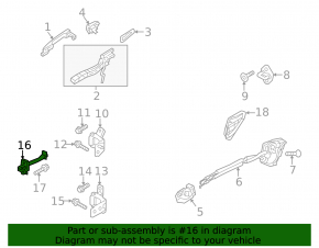 Mazda CX-50 23-25 rear left door limiter