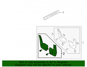 Front left mudguard for Honda Accord 18-22