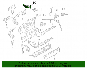 Air filter housing bracket BMW 4 F32/33/36 14-16 N26