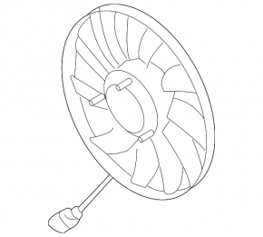 Cooling fan left VW CC 08-17