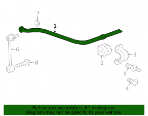 Chevrolet Camaro 16-23 Rear Stabilizer Bar 20mm