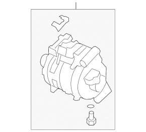 Air Conditioning Compressor Honda Accord 13-17 2.4