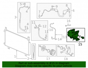 Air Conditioning Compressor Honda Civic X FC 16-21 1.5T